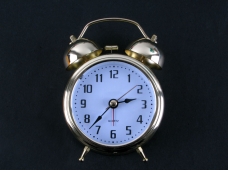 Golden Quartz Alarm Clock